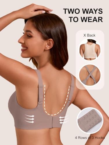 COCOMARTS Jelly Bras for Women No Underwire Seamless Push Up Bra,Coffee,M - Thumbnail 4