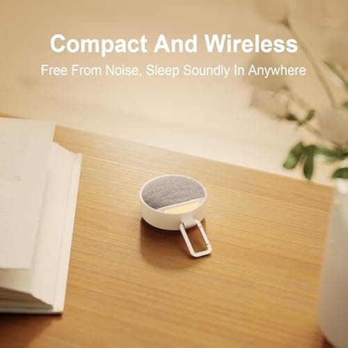 Hotmoon Portable White Noise Sound Machine 12 Soothing Sounds | Omini SE | 8 Night Light Colors | 4 Timers | Powerful Battery | Memory Function | for Home, Travel, Nursery Gift for New Mom & Baby - Thumbnail 5