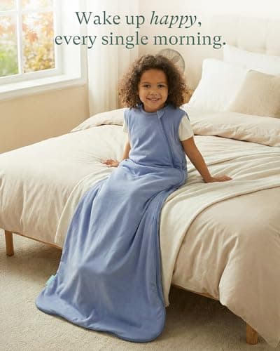 PurComfy Extra-Long Toddler Sleep Sack, Premium Bamboo Viscose Warm Sleeping Bag Supersoft 1.0 TOG Wearable Blanket 3T-4T-5T - Thumbnail 6