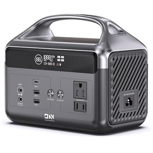 DaranEner Portable Power Station 60,000mAh, 192Wh LiFePO4 Battery Backup w/2 300W (Surge 600W) AC Outlets, 2H Fast Charging, Power Bank for Hurricane Emergency/Home/Outdoor Camping/RVs Use - Image 1