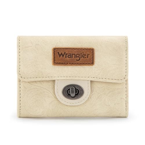 Montana West Wrangler Small Ladies Wallet for Woman Girls Trifold Compact Money Organizers with Zipper Coin Pocket - Image 1