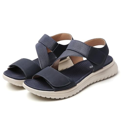 Tilocow Women Sandals Orthotic Comfortable Walking Sandals Summer Lightweight Athletic Outdoor Ankle Strap Shoes - Thumbnail 3