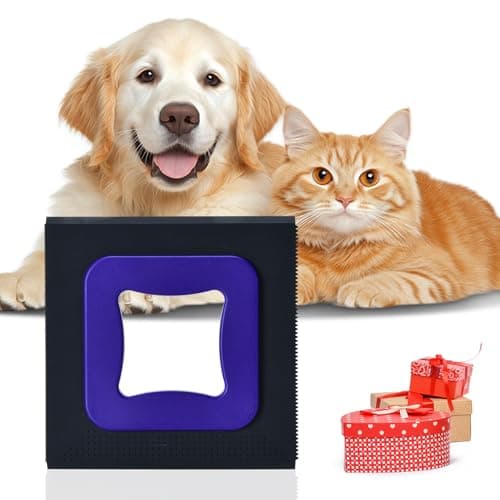 3 in 1 Mini Pet Hair Removal Tool, Dog and Cat Square Hair Remover for Car Detailing Supplies, Clothes, Couch and Carpet, Fur Cleaning Supplies for Furniture-Ergonomic and Anti-Slip, Mini Pet Supplies