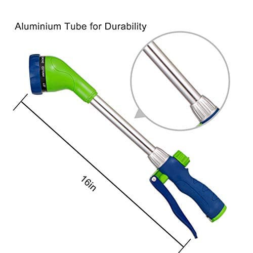 GREEN MOUNT Watering Wand, 16 Inches Sprayer Wand with 8 Watering Patterns for Lawn and Garden Use - Thumbnail 3