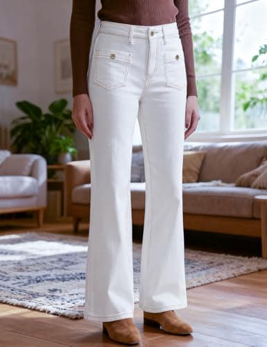 ZPIUO Wide Leg Jeans Woman, High Waisted Jeans for Women Trendy Stretchy Baggy Denim Pants with Pocket - Thumbnail 5