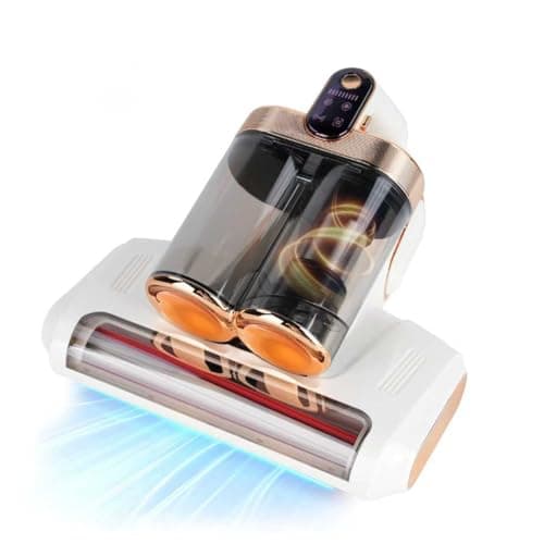 BESTING Cordless Mattress Vacuum Cleaner, 16Kpa Handheld Bed Vacuum with 253.7nm UV-C Light, Ultrasonic, Widened Suction, Low Noise, HEPA Filtration for Mattress Sofa Couch Pet Hair, Pearl White - Image 1