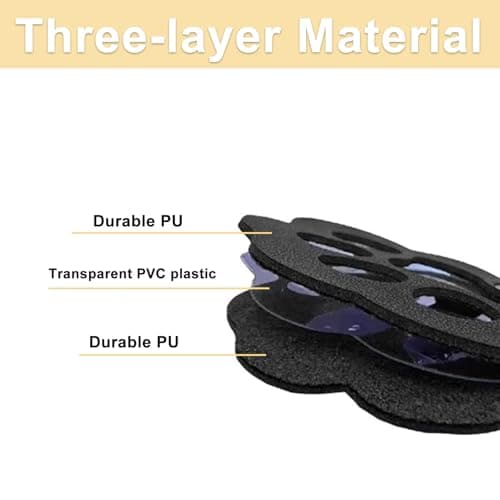 QTYSFE Pet Hair Keychain 6 Pcs, Leather Keychain for Dog Paw Shaped Pet Fur Keepsake, Paw Keychain For Dog Hair Cat Fur Memorial Gifts Key Holder - Thumbnail 5