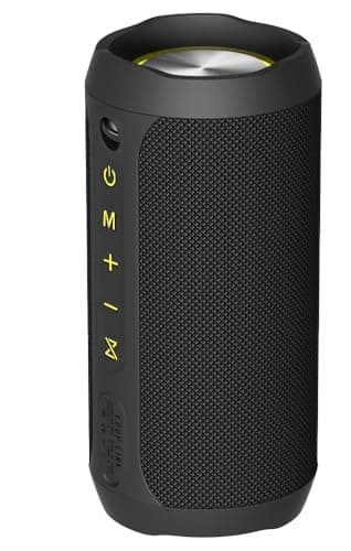 EDUPLINK Bluetooth Speaker Waterproof IPX7 Portable Wireless 20H Battery Outdoor Stereo Black - Thumbnail 3