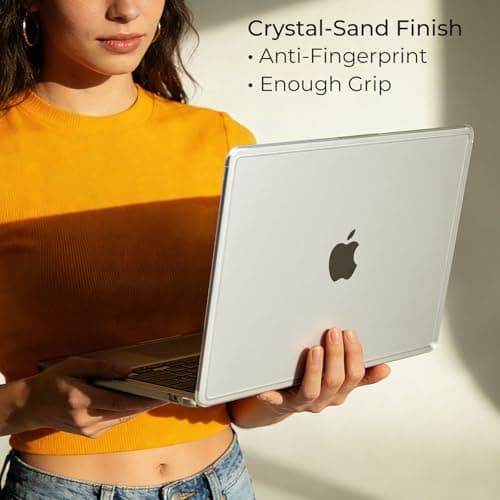 EooCoo for MacBook Air 13 Inch Case, M5/M4/M3/M2 2026-2022 A3240 A3113 A2681, Snug Fit Case with Reinforced Anti-Crack Edges and Corners, True-to-Device Matte Texture, Work, Travel and Daily Carry - Thumbnail 6