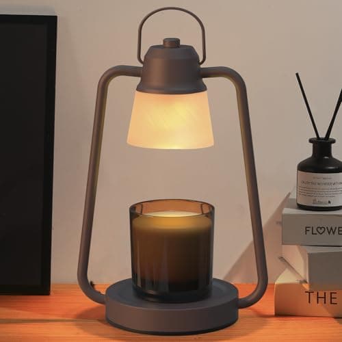 MAOYUE Candle Warmer Lamp with Timer, Dimmer Candle Warmer Scented Candles, Electric Wax Warmer for Jar Candles, Candle Lamp Warmer with 2 Bulbs,Home Decor, Birthday Gifts for Women Men - Image 1