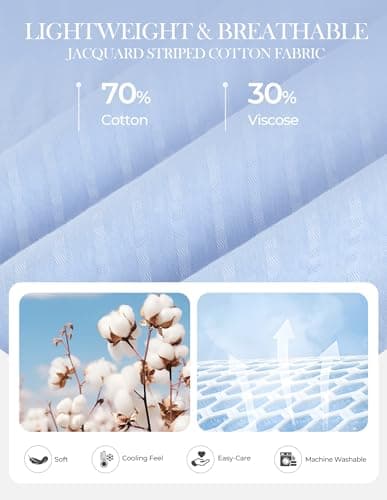 GRACE KARIN Lace Short Sleeve Tops Flowy,Dressy Casual Cotton Blouses Eyelet,V Neck Dress Shirts Trendy Clothing Summer 2026 Light Blue - Thumbnail 5