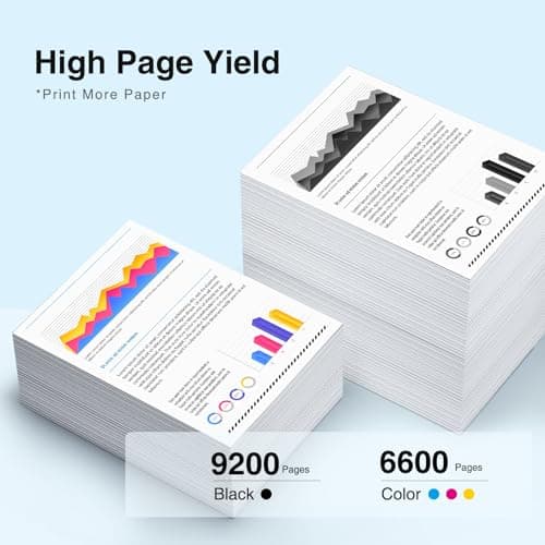 970XL 971XL Ink Cartridges High Yield 4 Pack Replacement for HP 970XL 971XL 970 971 Compatible with Officejet Pro X476dw X576dw X451dw X551dw X451dn X476dn Printer (Black, Cyan, Magenta, Yellow) - Thumbnail 4