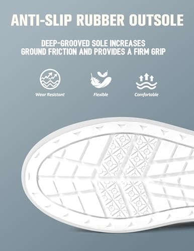 Trudave Deck Boots for Men, Waterproof Rain Boots with High Traction, Slip On Saltwater Fishing Boots Neoprene Rubber Ankle Boots for Boating Sailing - Thumbnail 6