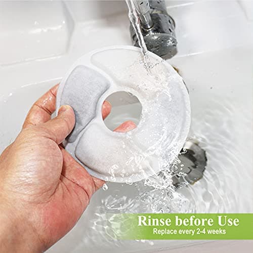 Cat Pet Water Fountain Filters, 5 inch, Dog Fountain Activated Carbon Filters Replacement, Compatible with Cats and Dogs Automatic Water Dispenser (16Pcs) - Thumbnail 6