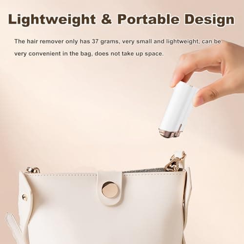 Facial Hair Removal for Women Face, Painless Lady Shaver with LED Light, USB Rechargeable,Dual-Blade Design, Portable Electric Razor Hair Remover Device for Arms/Underarm/Peach Fuzz - Thumbnail 5