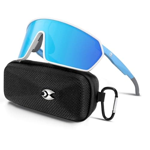suoso Sports Cycling Sunglasses for Men: UV400 Protection Wrap Around Sun Glasses for Women Running Baseball Bike TR90 - Image 1