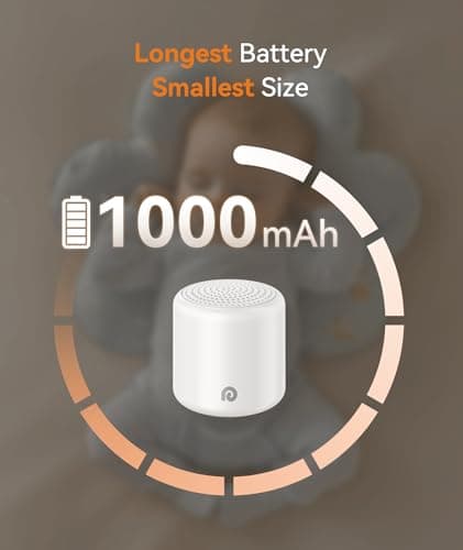 Dreamegg Portable Travel White Noise Machine for Sleep, Features Powerful Battery, Egg-Sized, 16 Nature Sounds, Timer, for Baby Adults Office Privacy Home Gift, Cream - Thumbnail 3