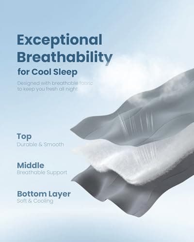 Twin XL Cooling Comforter – Down Alternative Lightweight Quilt for Hot Sleepers & Night Sweats, Reversible Cloud-Soft Summer Bedding for Dorms & All-Season, Grey - Thumbnail 4