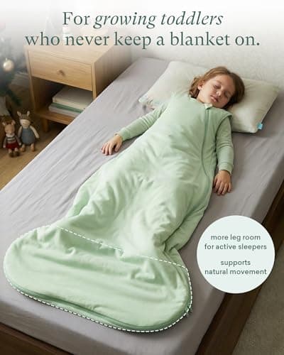 PurComfy Extra-Long Toddler Sleep Sack, Premium Bamboo Viscose Warm Sleeping Bag Supersoft 1.0 TOG Wearable Blanket 3T-4T-5T - Thumbnail 5