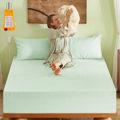 Bamboo Viscose Grounding Sheets, 10% Silver Infused Grounding Cooling Bed Sheets, Silky Breathable Than Cotton for Hot Sleeper, 15 Deep Pocket Grounded Fitted Sheets Only, King