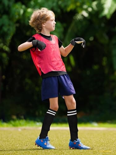 Hryrbay Kids Soccer Shin Guards and Socks Toddler Soccer Shin Pads Protective Defender Gear for Boys Girls Ages 3-15 Great for Training, Matches, Inspired by The World Cup Black S - Thumbnail 6