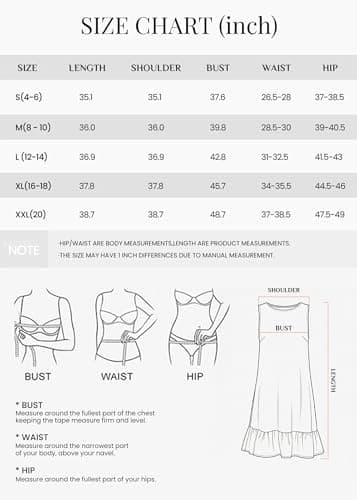 KIRUNDO Women's Casual Summer Dresses 2026 Spring Sleeveless Shift Tank Mini Dress Flowy Ruffle Hem Beach Vacation Sundress(Pink, Large) - Thumbnail 6