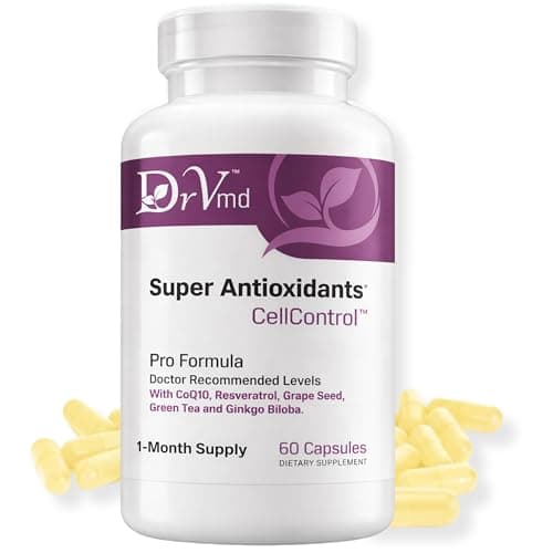 DrVmd Super Antioxidants Supplement – Resveratrol, CoQ10, Curcumin, Ginkgo Biloba and Quercetin (1 Month Supply) – Supports Circulation, Heart & Brain Health, Memory, Immune Support & Healthy Aging - Image 1