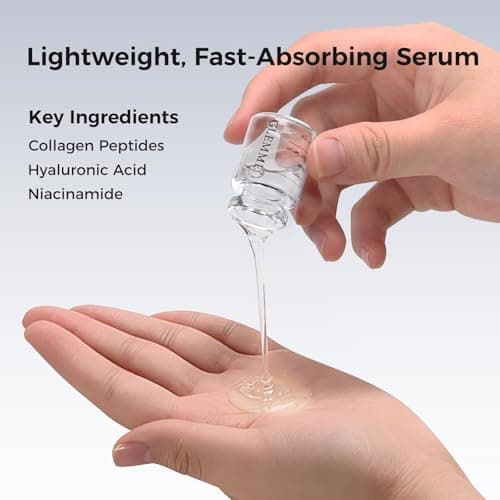 Micro Infusion System for Face & Neck, Titanium Needle Cosmetic Stamp Hydra Microneedling Serum - Peptides & Hyaluronic Acid Serum for All Skin Types, 0.25mm Home Infusion Set - Thumbnail 3