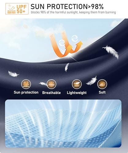 Soothfeel Women's UPF 50+ Sun Protection Athletic Jacket Lightweight Crop Zip Up Long Sleeve SPF Shirts Hiking Workout Pocket Navy S - Thumbnail 5