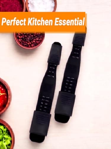 Dual-Sided Adjustable Measuring Spoon with Leveler | Precise Gram/mL Measurements | BPA-Free Food-Grade Plastic | For Baking, Cooking - Thumbnail 3