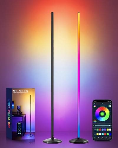 boostool 2 Pack Corner LED RGB Floor Lamp, Smart Dimmable Corner Light with Music Sync, Color Changing Ambient Lighting with App and Remote Control, for Bedroom, Living Room Gaming Room - Image 1