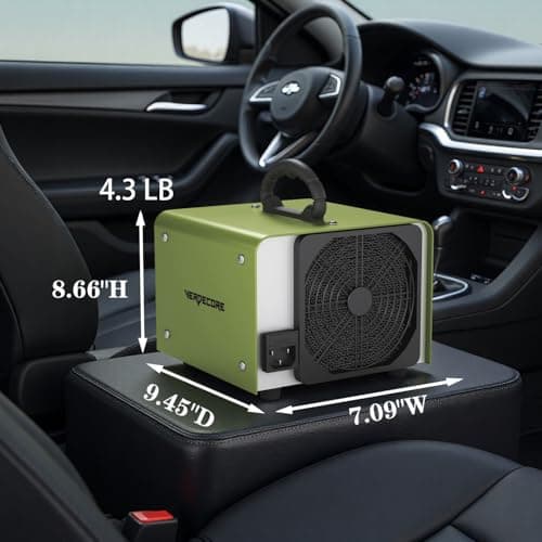 125,000mg/h Ozone Generator, High Capacity Ozone Machine & Negative Ion Air Purifier O3 Air Ionizer Odor Removal for Home, Car, Pets, Basement Covers up to 2500 Sq.Ft. (Blue) - Thumbnail 4