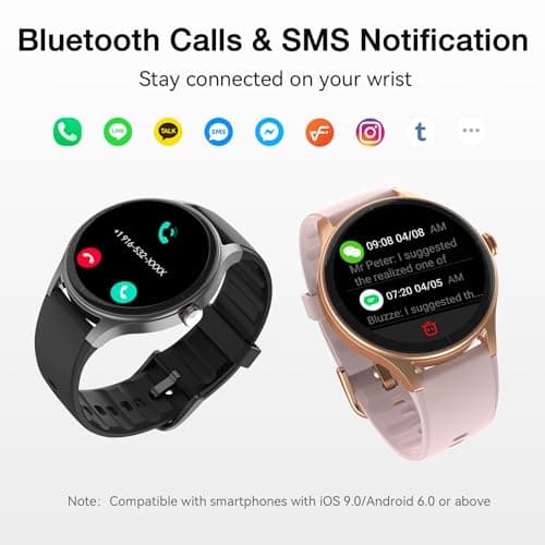 Fitpolo Smart Watch for Women, 1.27” HD Touchscreen, Bluetooth Call & Answer, IP68 Waterproof, 105+ Sports Modes, Fitness Tracker with Heart Rate/SpO2/Sleep Monitor, Smartwatch Gift for Wife - Pink - Thumbnail 3