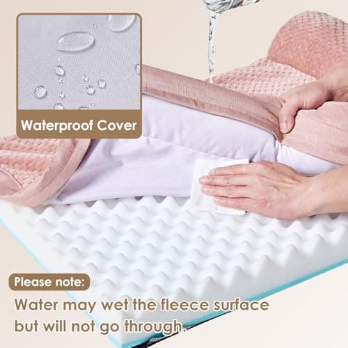 EHEYCIGA Extra Large Dog Bed Othorpedic, Memory Foam XL Dog Bed with Washable Removable Cover, Waterproof Pet Sofa Couch XLarge Size Dogs with Nonskid Bottom, 44x32x6.5, Pink - Thumbnail 3