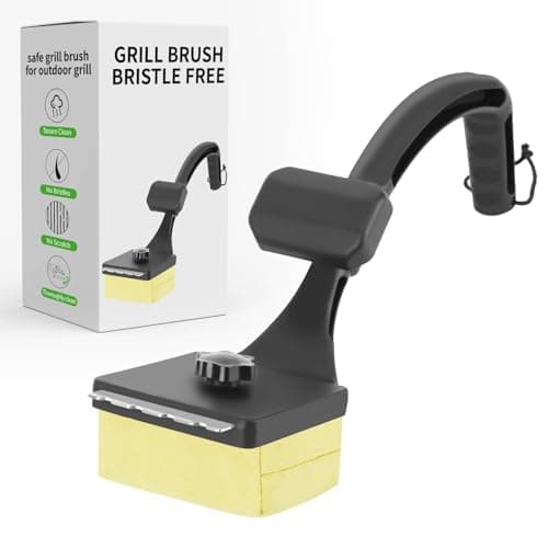PROKITCHEN Grill Brush for Outdoor Grill Bristle Free, Reinforced Grill Cleaner Scraper BBQ Brush Non Metal Bristles Steam Cleaning Grill Cleaning Brush Safe BBQ Accessories Grill Tool, Gifts for Men - Image 1