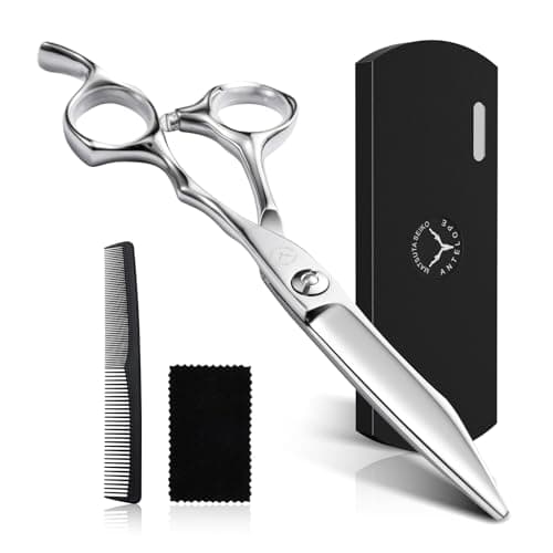 Professional Hair Cutting Scissors 6 Inch, VG10 Steel Convex Edge Barber Shears, Ergonomic Hair Scissors for Salon Professionals and Home Use - Image 1