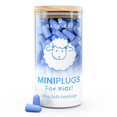 MiniPlugs - Earplugs for Kids, Skin-Safe Lab Tested Extra Small Ear Plugs for Kids, Children's Ear Plugs for Sleeping, Slim Fit Toddler Earplugs for Noise Reduction, Sensory, Child Concert Protection - Image 1