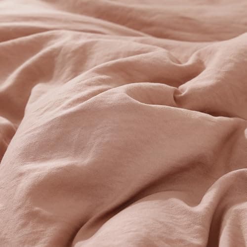 WRENSONGE Twin Comforter Set- 5 Pieces Clay Pink Twin Bed in a Bag, All Season Twin XL Bedding Sets with 1 Fitted Sheet, 1 Flat Sheet, 1 Pillow Sham and 1 Pillowcase - Thumbnail 6