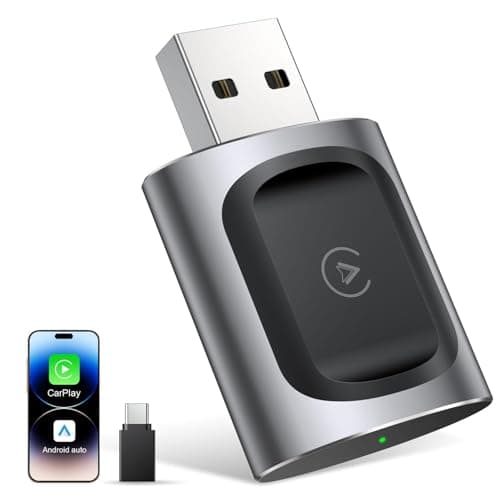 AuroraLink Wireless Carplay & Android Auto Adapter 2-in-1 Stable & No Delay Carplay Wireless Adapter Convert Wired to Wireless Car Play Dongle for iOS 10+/Android 11+ - Image 1
