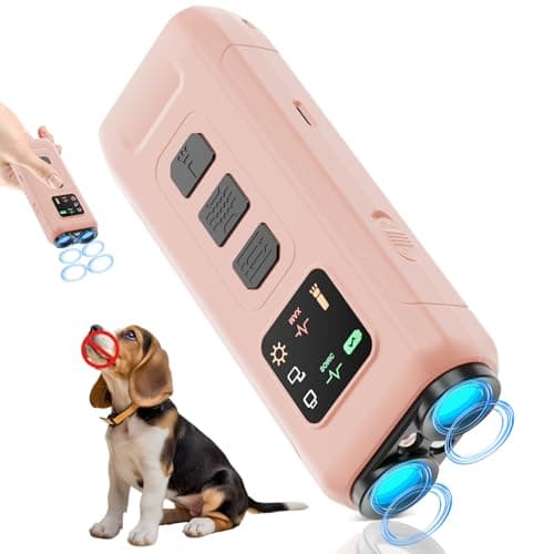 Myiwb Ultrasonic Dog Bark Deterrent & Anti-Barking Training Device, 3 Modes to Stop Dog Barking, Handheld Tool, Safe, Rechargeable, Compact and Portable, Suitable for Indoor/Outdoor Use(Pink) - Image 1