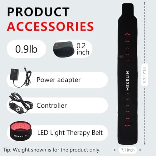 Megelin TheraLux Light Therapy Belt - Thumbnail 6