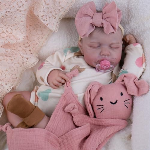 Milidool Realistic Reborn Baby Dolls - 20 Inch Cute Soft Vinyl Newborn Baby Doll Poseable Real Life Baby Dolls with Complete Accessories Toy for 3+ Years Old Girls Gifts, Pretend Play, Collection - Image 1