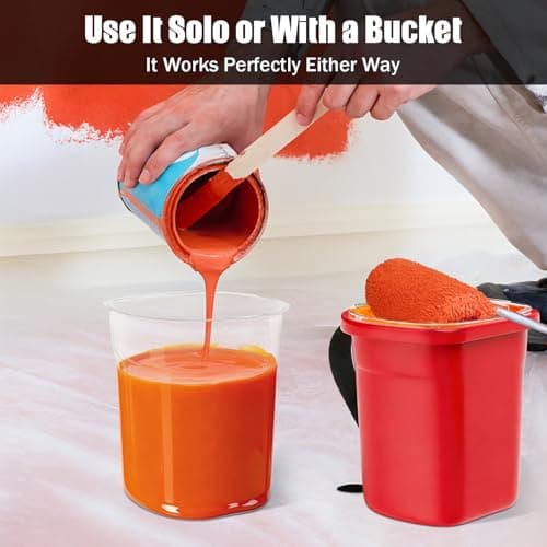HIUMTREE 18 Pcs Paint Pail Liners, Paint Bucket Liners for Paint Cups, Holds Up to a Quart of Paint or Stain, Use Solo or with a Bucket (Compatible with Model 2500-CT Style Paint Pails) - Thumbnail 5