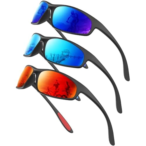 KALIYADI Mens-Sunglasses Polarized Sunglasses-Men Sports: Sport Sun Glasses for Running Cycling Fishing with UV Protection - Image 1