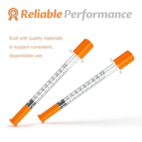 Jeringas con agujas para inyectar, U-100 29G 1ml 1/2"(12.7mm) jeringas, Pack of 100 - Thumbnail 5