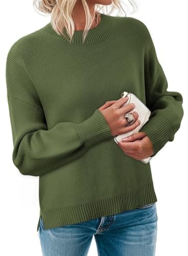 Dokotoo Fall Oversized Christmas Sweaters for Women 2025 Fashion Trendy Light Weight Pullover Shirts Casual Sweaters Women's Cute Sweaters Winter Clothes for Women - Image 1