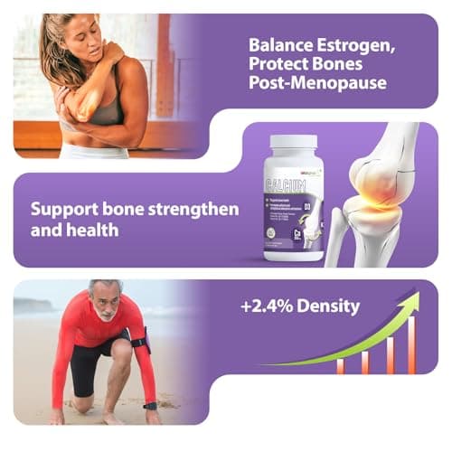 Purebotan Eubone Calcium Supplements, 2000iu Vitamin D3 K2 4800iu & Magnesium, Hormone Support for Women, Bone Health & Strength & Density Plant Calcium Complex, 30 Servings - Thumbnail 2