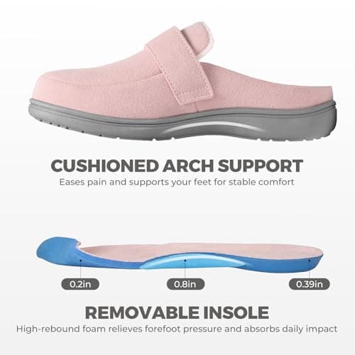 YOLIS Slippers with Arch Support for Women, Comfortable Orthopedic Slippers for Plantar Fasciitis, Non-Slip Women's House Shoes Indoor Outdoor - Thumbnail 3