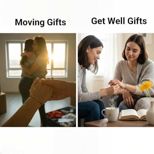 PNNY AMDA Morse Code Bracelets: Funny Friend Gifts for Women - Gifts for Best Friend Birthday Moving Away Uplifting Sentimental Get Well - Thumbnail 5