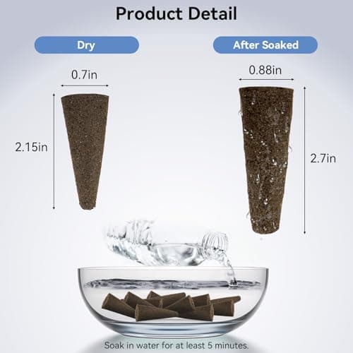 inbloom Grow Sponges, 50 Pcs Replacement Root Planting Pods, Special Design for Hydroponics System, Indoor Garden Supplies, Cotton, Sponge Only - Thumbnail 2